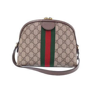 Gucci Bag Beige Brown Supreme Ophidia Shoulder GG Canvas Ebony